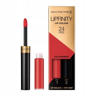 Max Factor Lipfinity Lip Colour dwufazowa pomadka w płynie o długotrwałym efekcie 140 Charming