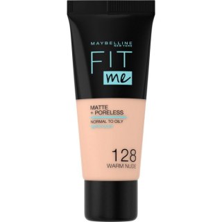 Maybelline Fit Me Matte & Poreless Foundation matujący podkład do twarzy 128 Warm Nude 30ml