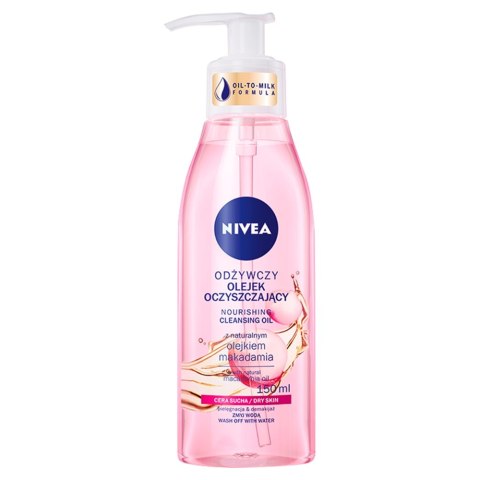 Nivea Odżywczy olejek oczyszczający do twarzy z naturalnym olejkiem makadamia 150ml