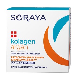 Soraya Kolagen i Argan nawilżający krem przeciwzmarszczkowy na dzień i noc 50ml