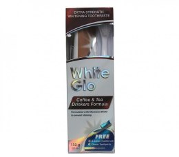 White Glo Coffee & Tea Drinkers Formula wybielająca pasta do zębów dla osób regularnie pijących kawę i herbatę 100ml + szczoteczka