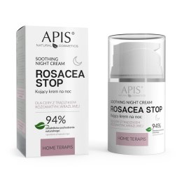 Rosacea-Stop kojący krem na noc do cery z trądzikiem różowatym i wrażliwej 50ml APIS