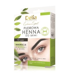 Delia Eyebrow Expert pudrowa henna do brwi 1.0 Czerń 4g