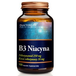 Doctor Life B3 Niacyna suplement diety 100 kapsułek