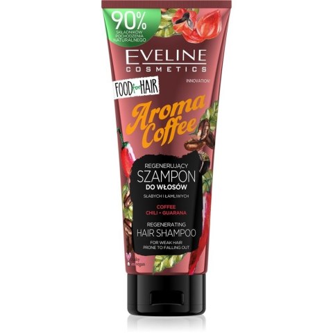 Eveline Cosmetics Food For Hair Aroma Coffee szampon do włosów słabych i łamliwych 250ml Eveline Cosmetics Food For Hair Aroma Coffee szampon do włosów słabych i łamliwych 250ml