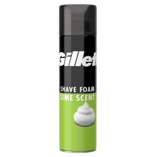 Gillette Shave Foam pianka do golenia dla mężczyzn Lime Scent 200ml