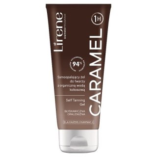 Lirene Perfect Tan samoopalający żel do twarzy z organiczną wodą kokosową Caramel 150ml