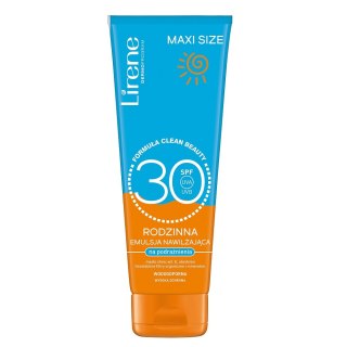 Lirene Sun Maxi Size rodzinna emulsja nawilżająca na podrażnienia SPF30 250ml