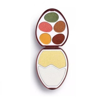 Makeup Revolution I Heart Revolution Easter Egg Face And Shadow Palette paleta cieni i rozświetlaczy Chocolate 6.7g