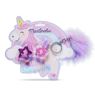 Martinelia Little Unicorn Key Chain Set zestaw lakier do paznokci 4ml + błyszczyk do ust 6ml + breloczek