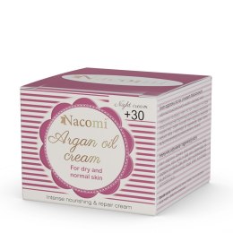 Argan Oil Cream krem arganowy z kawasem hialuronowym 30+ na noc 50ml Nacomi