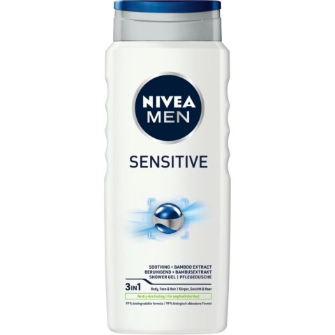 Men Sensitive żel pod prysznic 500ml Nivea