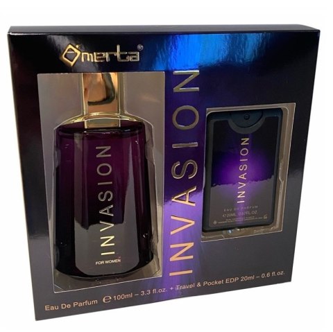 Omerta Invasion zestaw woda perfumowana spray 100ml + woda perfumowana spray 20ml