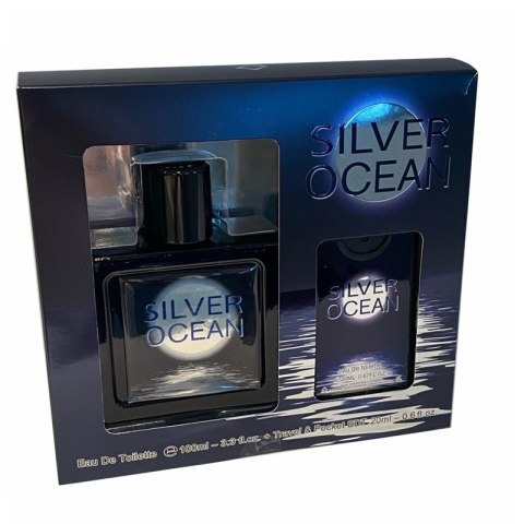 Omerta Silver Ocean zestaw woda toaletowa spray 100ml + woda toaletowa spray 20ml Omerta Silver Ocean zestaw woda toaletowa spray 100ml + woda toaletowa spray 20ml