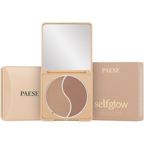 Self Glow Bronzing Powder prasowany puder brązujący Medium 6g Paese