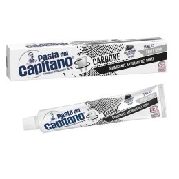 Pasta del Capitano Carbone wybielająca pasta do zębów z węglem aktywnym 75ml