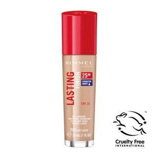 Rimmel Lasting Finish 25HR SPF20 długotrwały podkład do twarzy 200 Soft Beige 30ml