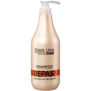 Stapiz Sleek Line Repair Shampoo szampon z jedwabiem do włosów zniszczonych 1000ml