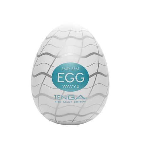 TENGA Easy Beat Egg Wavy II jednorazowy masturbator w kształcie jajka