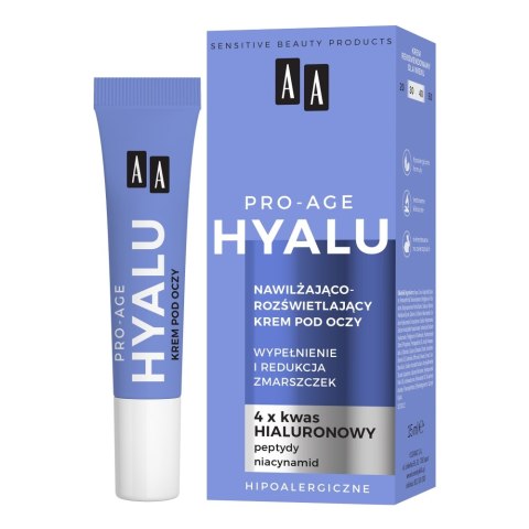 Hyalu Pro-Age nawilżająco-rozświetlający krem pod oczy 15ml AA