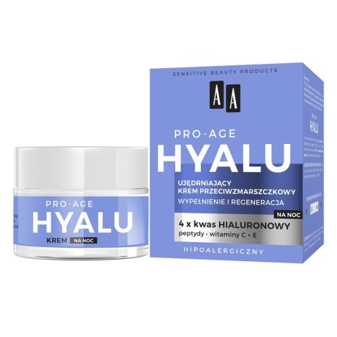 AA Hyalu Pro-Age ujędrniający krem przeciwzmarszczkowy na noc 50ml