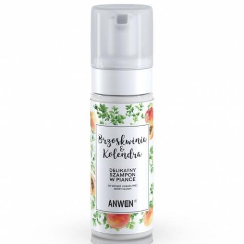Anwen Szampon w piance do suchej i wrażliwej skóry głowy Brzoskwinia & Kolendra 170ml Anwen Szampon w piance do suchej i wrażliwej skóry głowy Brzoskwinia & Kolendra 170ml