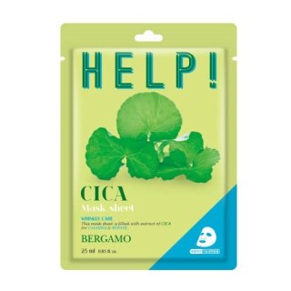 BERGAMO Help Sheet Mask maska do twarzy z Cica 25ml