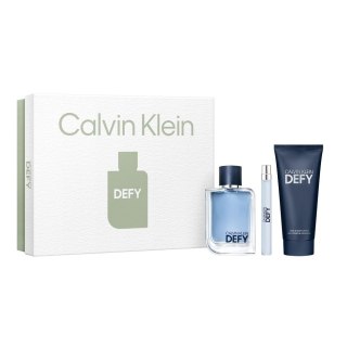 Defy zestaw woda toaletowa spray 100ml + żel pod prysznic 100ml + woda toaletowa 10ml Calvin Klein