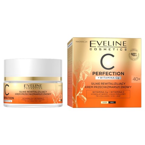 Eveline Cosmetics C-Perfection silnie rewitalizujący krem przeciwzmarszczkowy 40+ 50ml Eveline Cosmetics C-Perfection silnie rewitalizujący krem przeciwzmarszczkowy 40+ 50ml