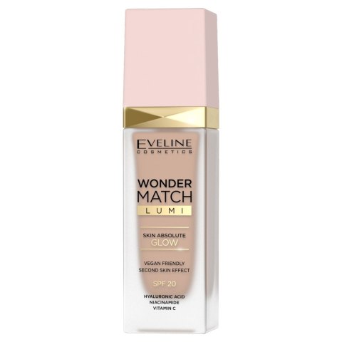 Eveline Cosmetics Wonder Match Lumi luksusowy podkład rozświetlający do twarzy 20 Nude 30ml