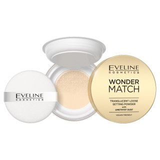 Eveline Cosmetics Wonder Match puder utrwalający z ametystowym pyłkiem 6g