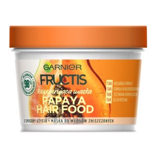 Garnier Fructis Papaya Hair Food regenerująca maska do włosów zniszczonych 390ml