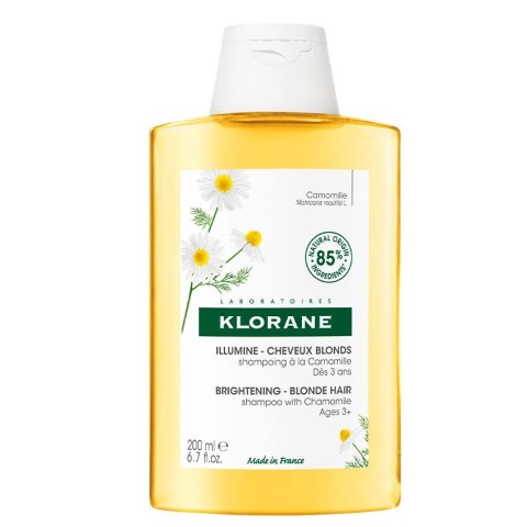 Brightening Shampoo rumiankowy szampon ożywiający kolor do włosów blond 200ml Klorane
