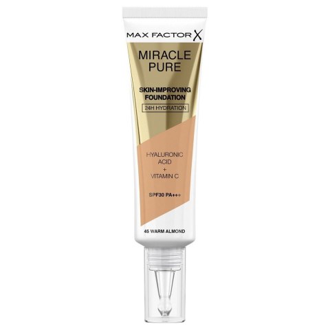 Max Factor Miracle Pure SPF30 PA+++ podkład poprawiający kondycję skóry 45 Warm Almond 30ml