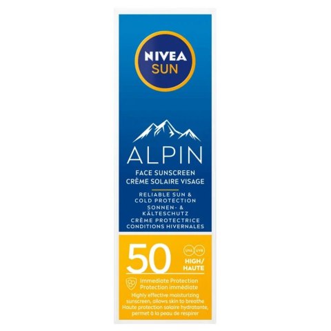 Sun Alpin krem do twarzy z wysoką ochroną SPF50 50ml Nivea