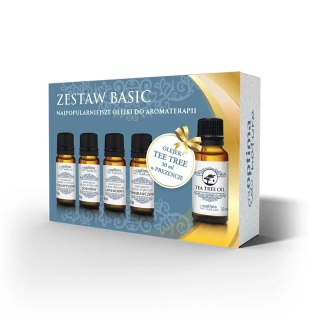 Optima Natura Basic zestaw olejek eteryczny Eukaliptusowy 10ml + olejek eteryczny Sosnowy 10ml + olejek eteryczny Lawendowy 10ml + olejek eter