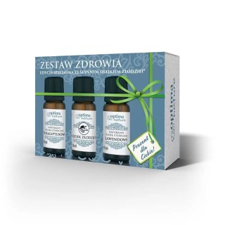 Optima Natura Zestaw Zdrowia zestaw olejek eteryczny Olejek 10ml + olejek eteryczny Lawendowy 10ml + olejek eteryczny Eukaliptusowy 10ml