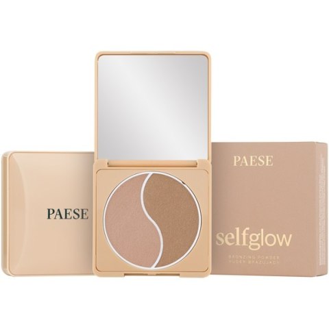 Self Glow Bronzing Powder prasowany puder brązujący Light 6g Paese