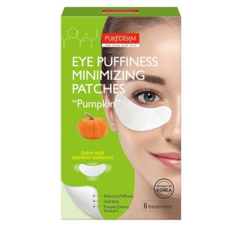 Purederm Eye Puffiness Minimizing Patches żelowe płatki pod oczy Dynia 6szt.