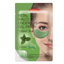 Purederm Petal Waltz Under Eye Gel Patch wegańskie płatki pod oczy Zielona Herbata 2szt.