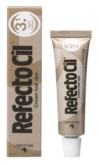 Refectocil Eyelash And Eyebrow Tint henna do brwi i rzęs 3.1 Light Brown 15ml