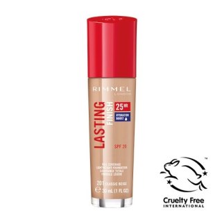 Rimmel Lasting Finish 25HR SPF20 długotrwały podkład do twarzy 201 Classic Beige 30ml