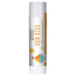Sun Kiss organiczny balsam do ust z filtrem 4.3ml Wooden Spoon