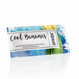 Anwen Cool Bananas bananowa maska ochładzająca kolor do włosów brązowych 10ml