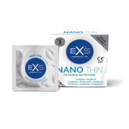 EXS Nano Thin ultra cienkie prezerwatywy 3szt.