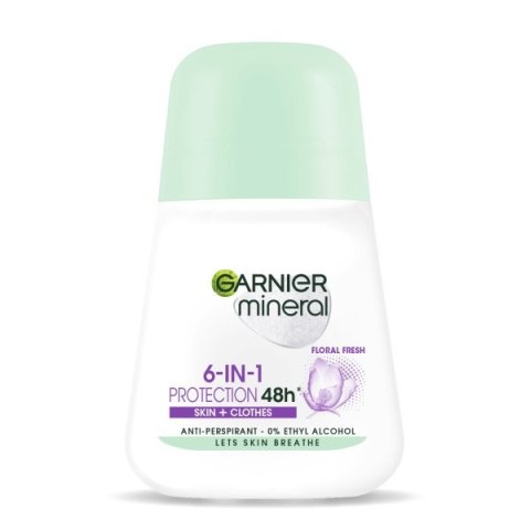 Mineral 6-in-1 Protection Floral Fresh antyperspirant w kulce 50ml Garnier