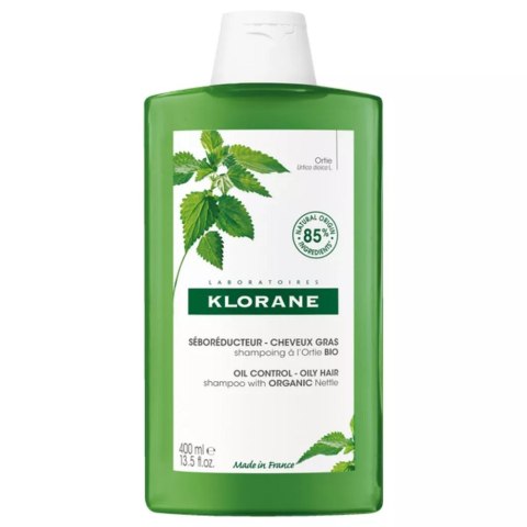 Oil Control Shampoo szampon do włosów przetłuszczających się z organiczną pokrzywą 400ml Klorane