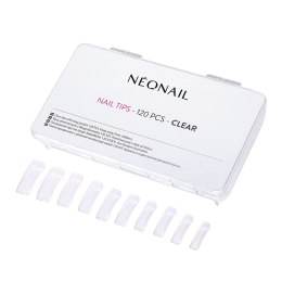 NeoNail Nail Tips przezroczyste tipsy z długą kieszonką 120szt