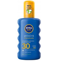 Nivea Sun Protect & Moisture nawilżający balsam w sprayu do opalania SPF30 200ml