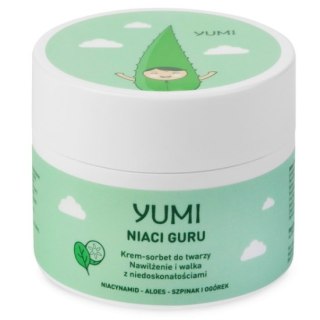 Yumi Niaci Guru nawilżająco-równoważący krem-sorbet do twarzy Szpinak-Ogórek 50ml